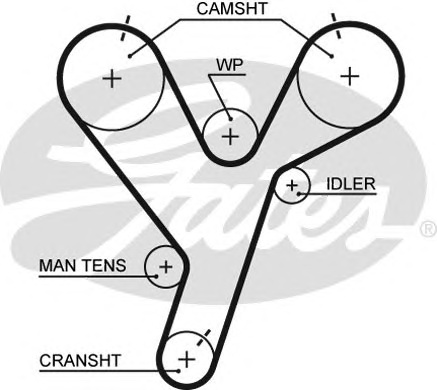 Gates 5446XS Ремінь ГРМ