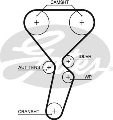 Gates 5501XS Ремінь ГРМ
