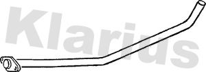 Klarius 142862 Випускна труба відпрацьованих газів