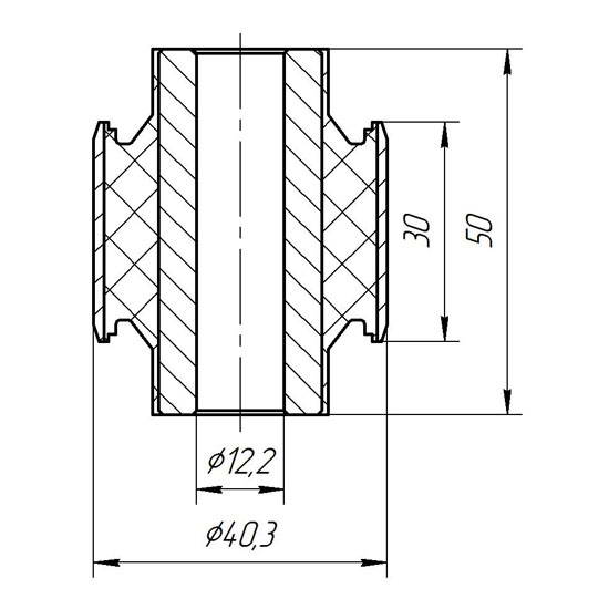 Metgum 1819 Bushing suspension arm Metgum 1819 Bushing suspension arm