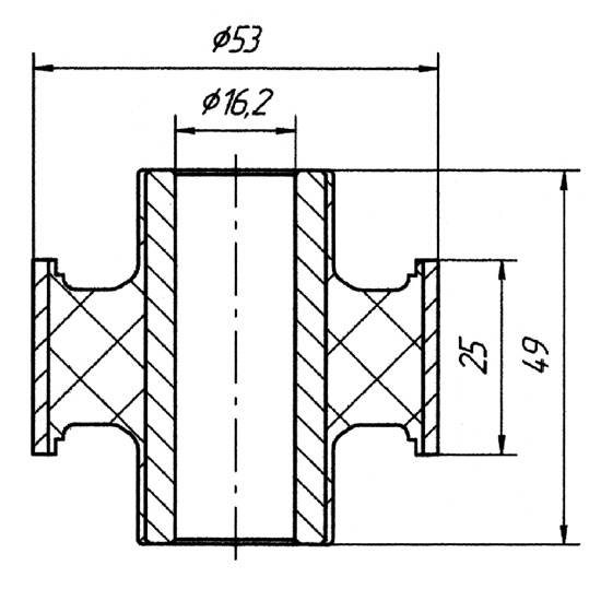 Metgum 1902A Bushing suspension arm Metgum 1902A Bushing suspension arm