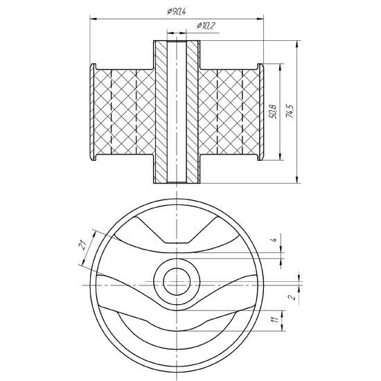 Metgum 2310 Сайлентблок Metgum 2310 Сайлентблок